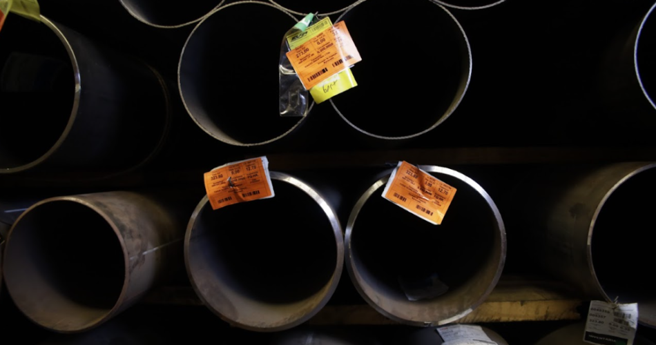 Paredes de tubos de aço com espessuras diferentes