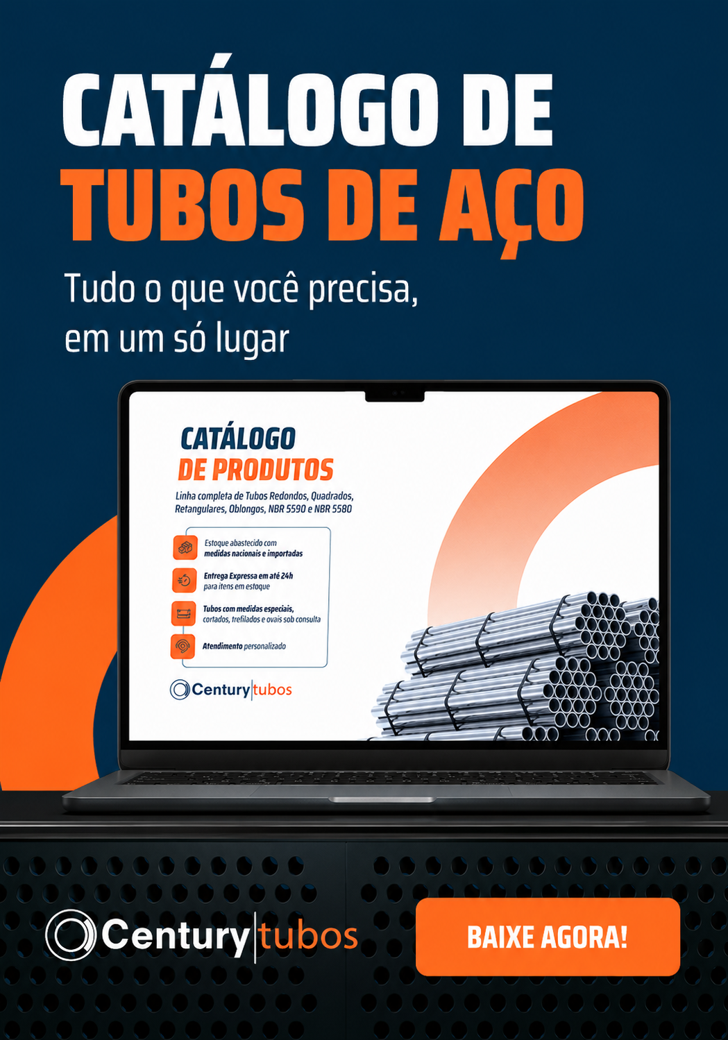 Banner Century Tubos para Catalogo